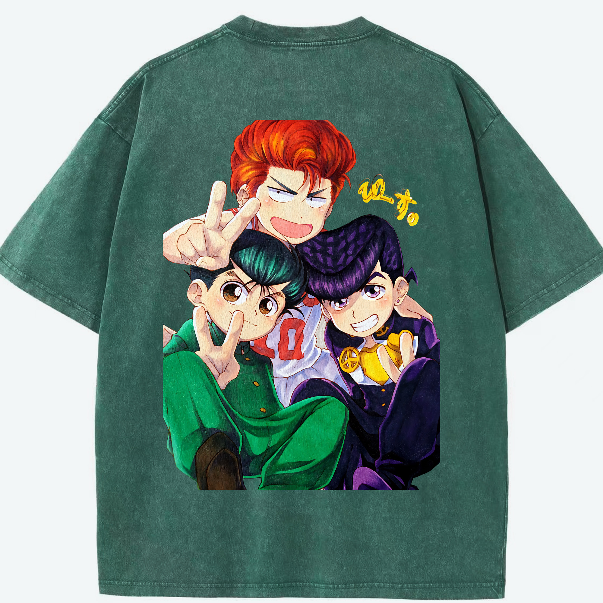 （画像用） SLAM DUNK／スラムダンク 綿100% ヴィンテージ風 半袖Tシャツ（背面プリント）